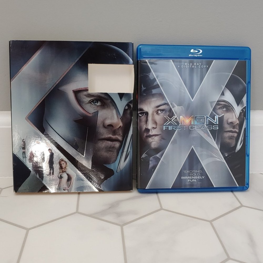 Excellent Used Condition X-Men First Class Blu-Ray, DVD and Digital Copy Discs